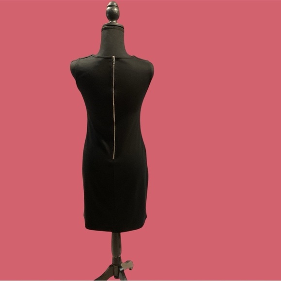 WOMENS SIZE SMALL PETITE RED AND BLACK SLEEVELESS MOSSIMO DRESS GENTLY WORN - Picture 2 of 3